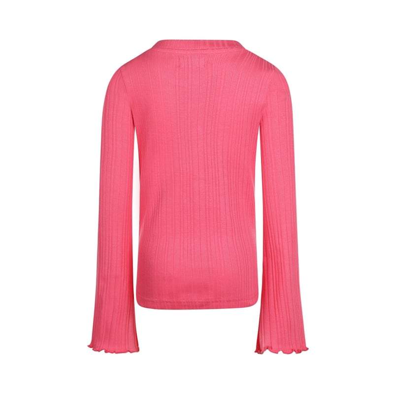 No Way Monday-Meisjes T-shirt Ls-Fuchsia