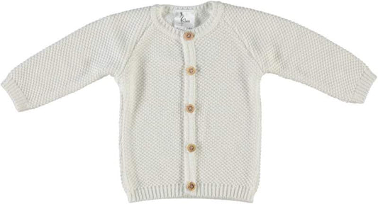 Klein Baby-Vest-Natuurlijk wit