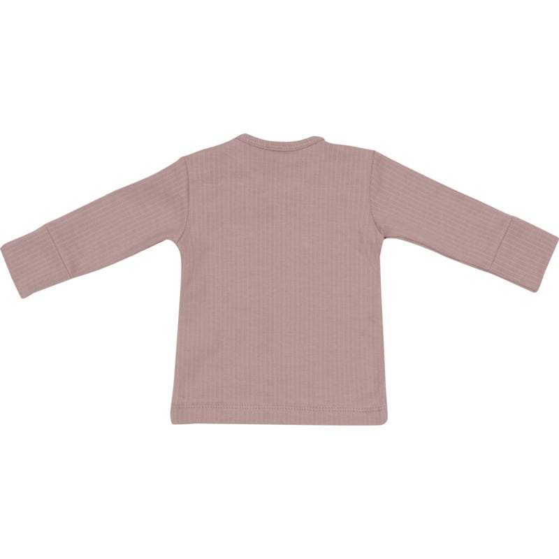 Klein Baby-T-Shirt lange mouw Rib-Fawn