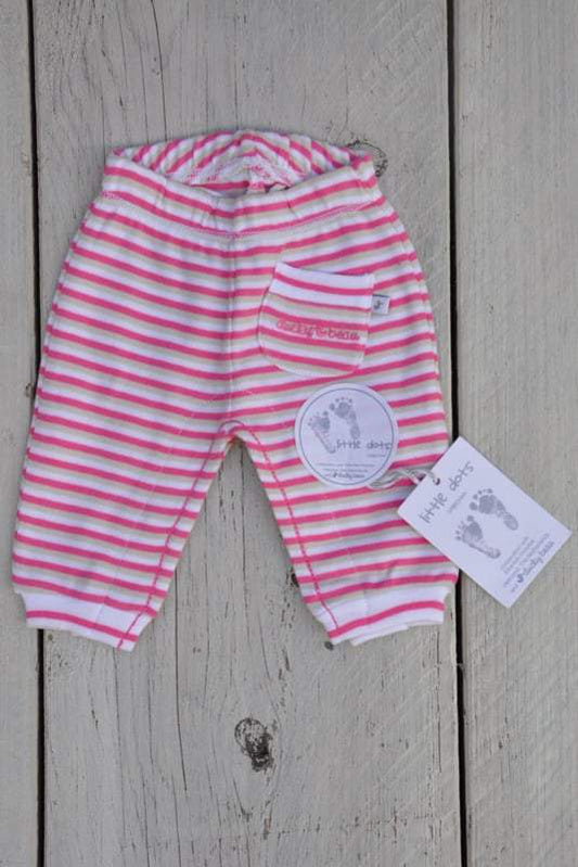 Ducky Beau-Baby Girls pre Pants-Rose stripe