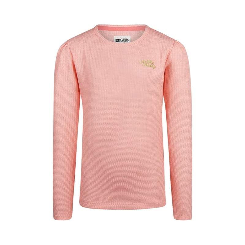 No Way Monday-Meisjes T-shirt Ls-Roze