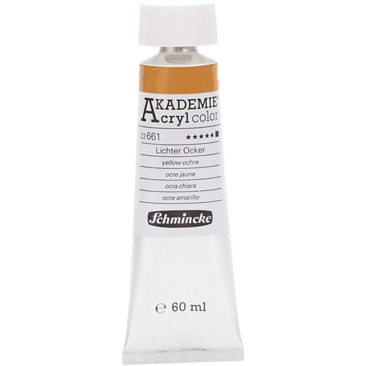 Acryl color-yellow ochre (661), opaque, extr. fade resistant, 60ml-Schmincke AKADEMIE