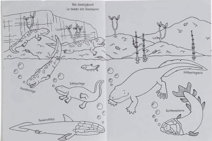 Deltas-Kleurboek Dino Coloring