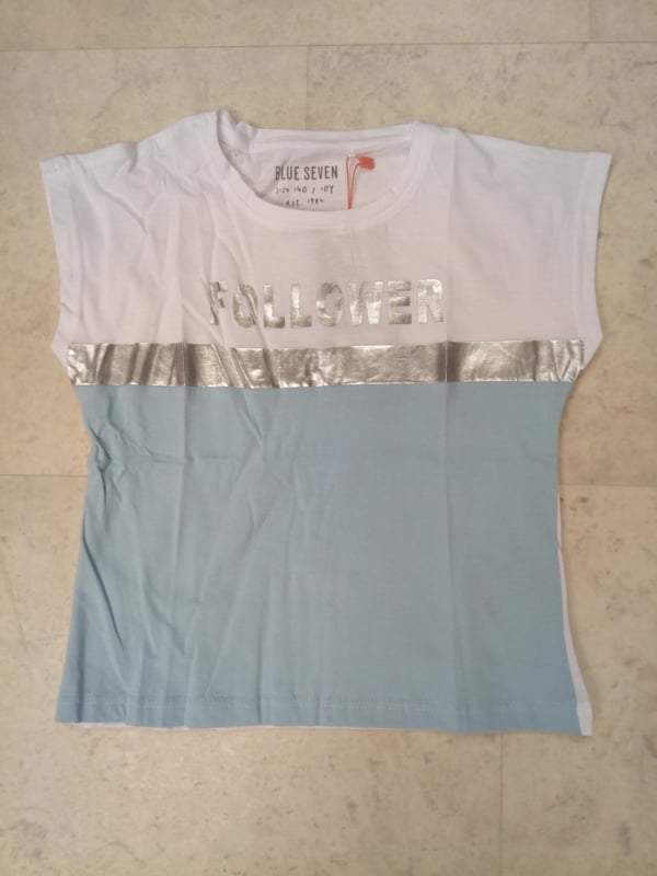 Blue seven-Meisjes t-shirt-UPDATE -Licht blauw