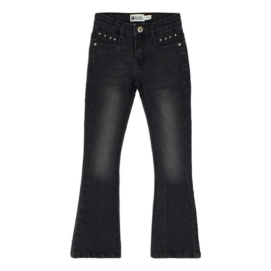 No Way Monday-Meisjes Flared jeans-Black jeans