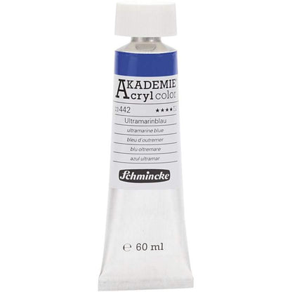 Acryl color-ultramarine blue (442), semi-transparent, good fade resistant, 60ml-Schmincke AKADEMIE