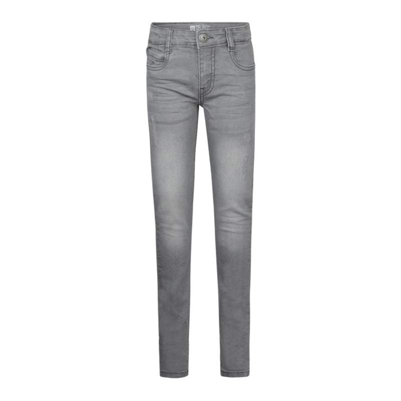 No Way Monday-Meisjes broek jeans skinny fit-Grijs