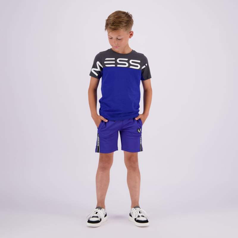 Vingino -Jongens Joggingbroek kort Roberto XMessi-Web blauw