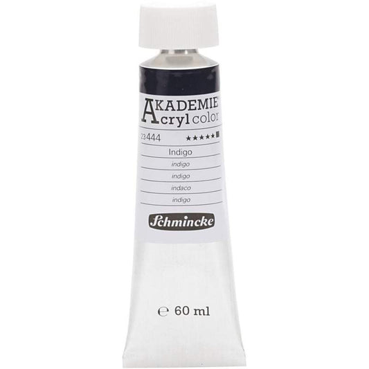 Acryl color-indigo (444), opaque, extr. fade resistant, 60ml-Schmincke AKADEMIE