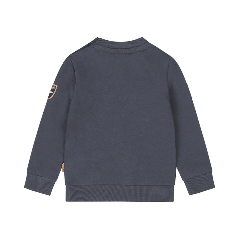 Dirkje-Jongens Sweater met ronde hals-Navy