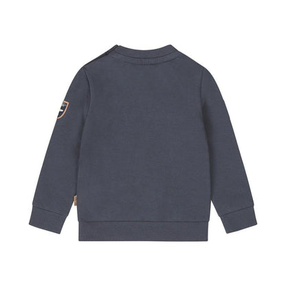 Dirkje-Jongens Sweater met ronde hals-Navy