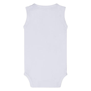 Dirkje-Baby romper mouwloos- Wit