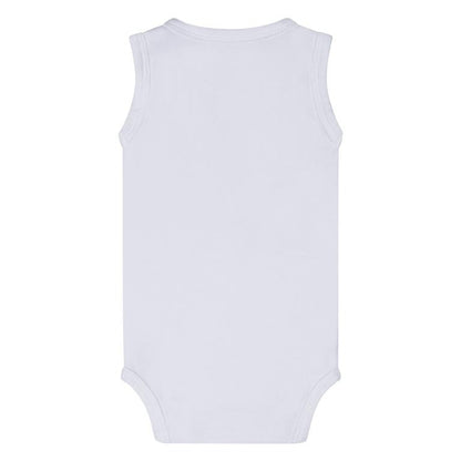 Dirkje-Baby romper mouwloos- Wit