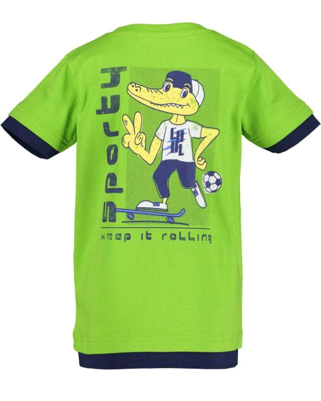 Blue Seven-Jongens t-shirt-Appel groen