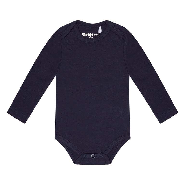 Dirkje-Baby Jongens romper lange mouw- Navy