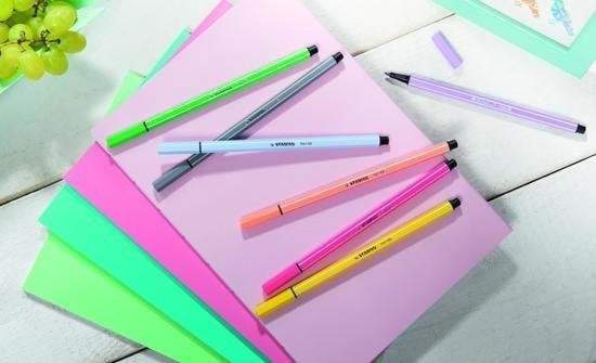 Stabilo pen 68 pastel etui- Viltstiften-C.W.-Multicolor