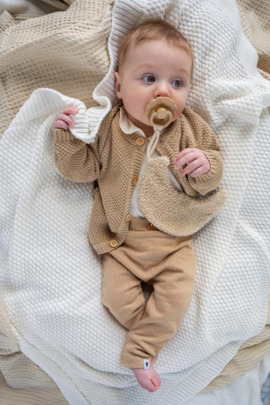 Klein Baby-Broek Rib-Filipe beige