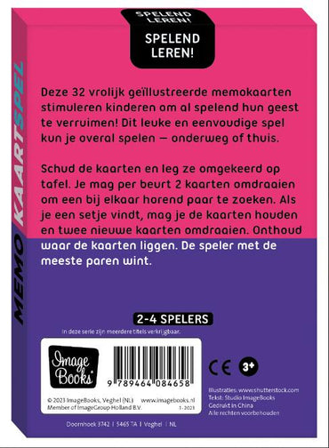 Image Books-Spelend leren-Memo Kaart spel-Purple