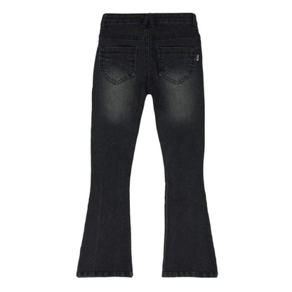 No Way Monday-Meisjes Flared jeans-Black jeans