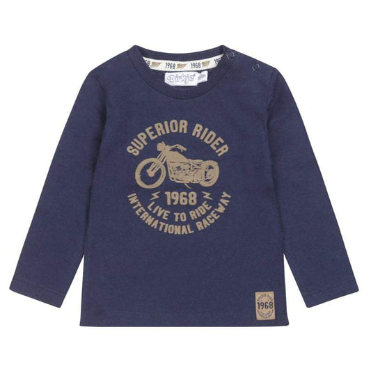 Dirkje-Jongens T-shirt ls-Navy