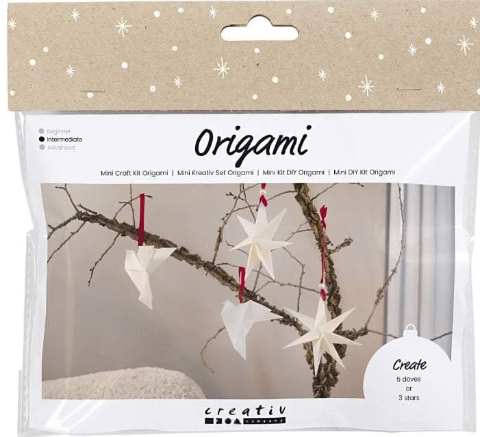 SES Creative-  Mini Hobbyset Origami- Duiven/sterren