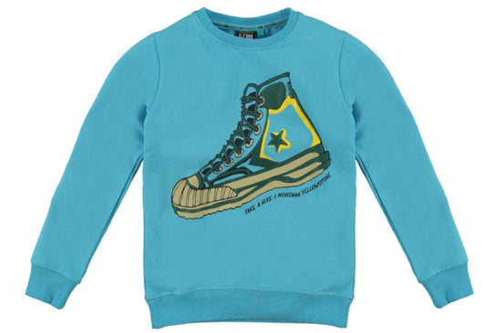 B'Chill-Jongens Sweater Caleb-Aqua