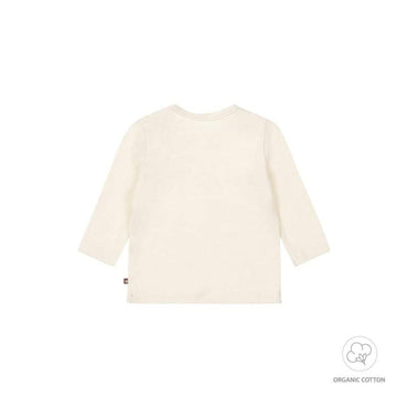 Dirkje-Baby t-shirt ls organic cotton-Gebroken wit