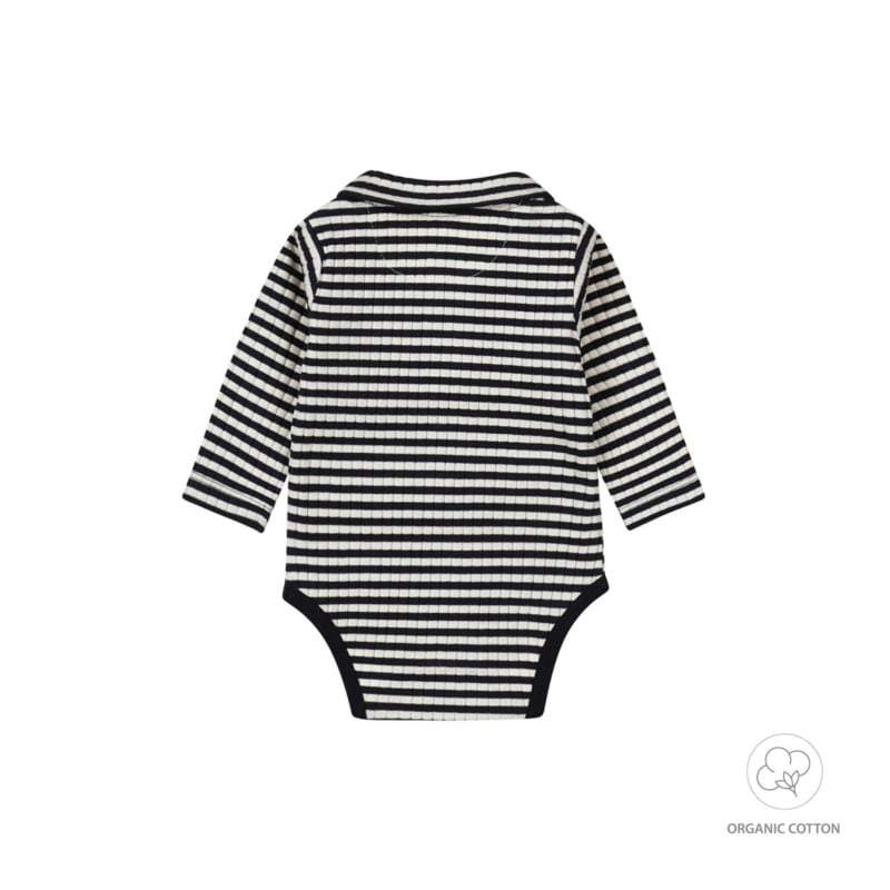 Dirkje-Baby jongens romper ls organic cotton-Navy