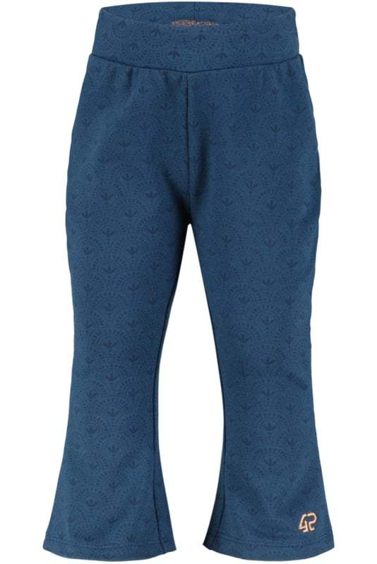 4President-Meisjes broek flair Klara- Blauw wing teal Aop