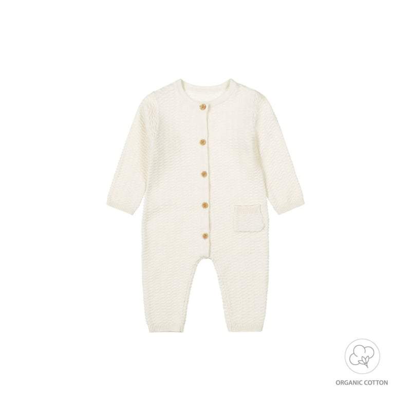 Dirkje-babypakje 1pce organic cotton-Gebroken wit