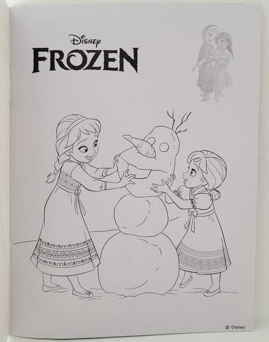 Walt Disney color and stickers - Frozen-paars