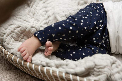 Dirkje-Baby Meisjes broek Bio Cotton-Navy