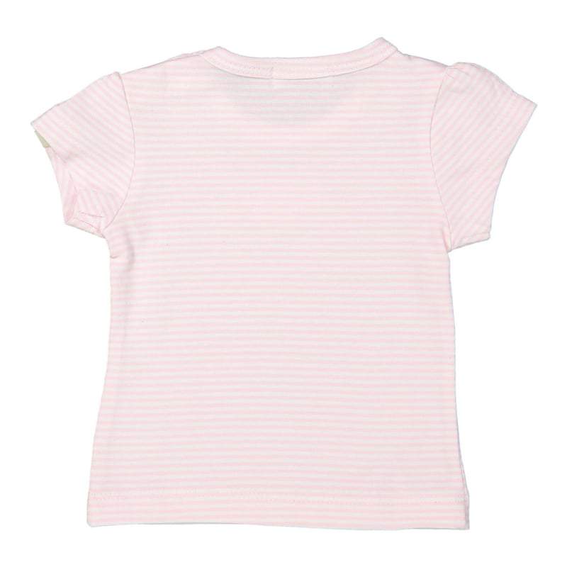 Dirkje-meisjes t-shirt- Licht roze streep