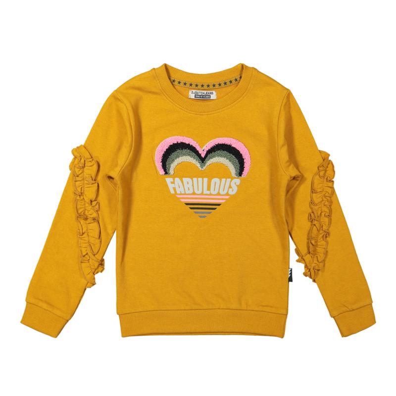 DJ Dutch Jeans-Meisjes Sweater ls-Camel