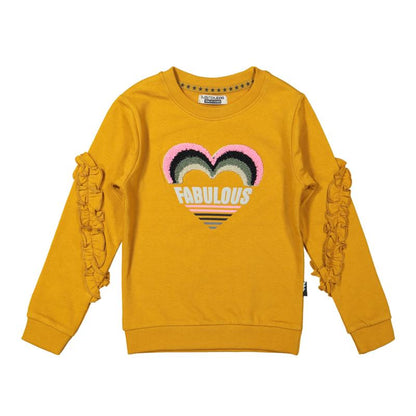 DJ Dutch Jeans-Meisjes Sweater ls-Camel