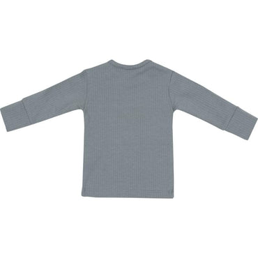 Klein Baby-T-Shirt lange mouw Rib-Stone Green