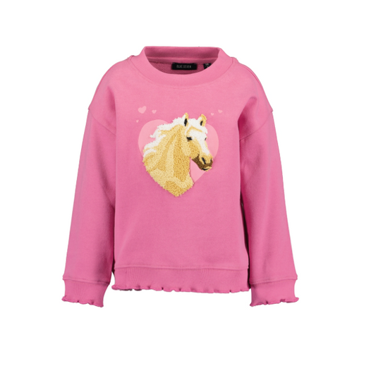 Blue Seven-Meisjes Sweater Rondehals-Azalea