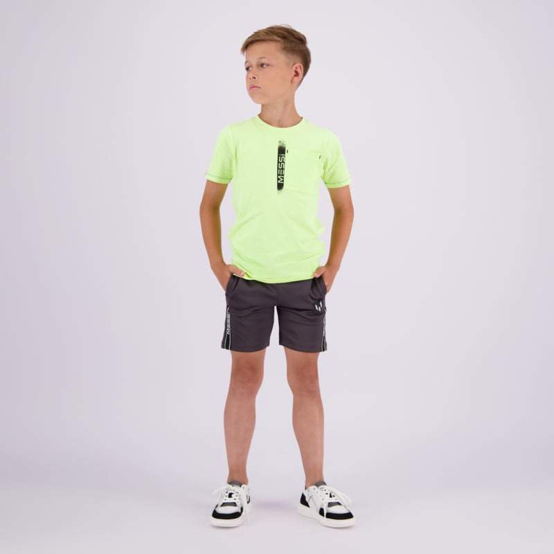 Vingino -Jongens t-shirt Jefos XMessi-Neon Yellow