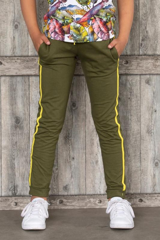 Lovestation22-Meisjes broek Floortje-Olive Groen