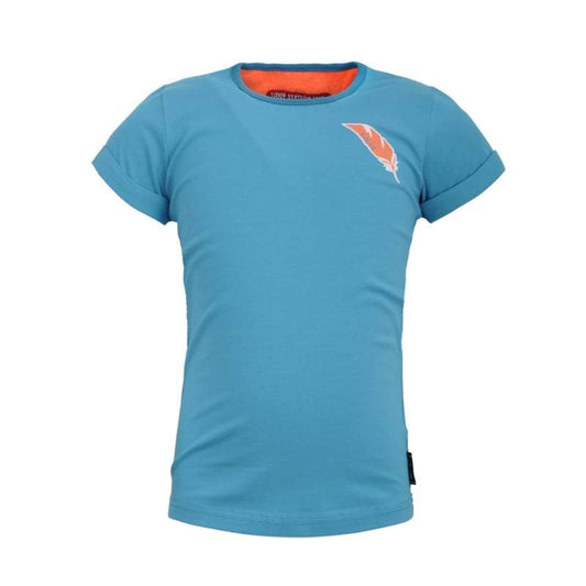 Lovestation22-Meisjes T-Shirt  Nora -Scuba  Blauw