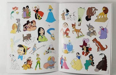 Walt Disney color and stickers - Princess-Oranje