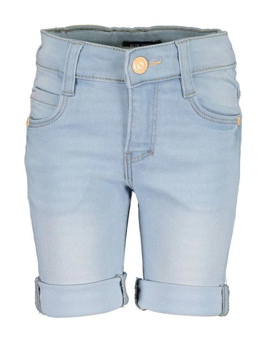 Blue Seven-Meisjes jeans broek bermuda-Licht Blauw