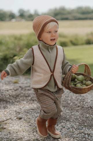 Little Dutch Jongens-Gebreide muts -Bruin