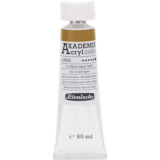 Acryl color-raw umber light (656), opaque, extr. fade resistant, 60ml-Schmincke AKADEMIE