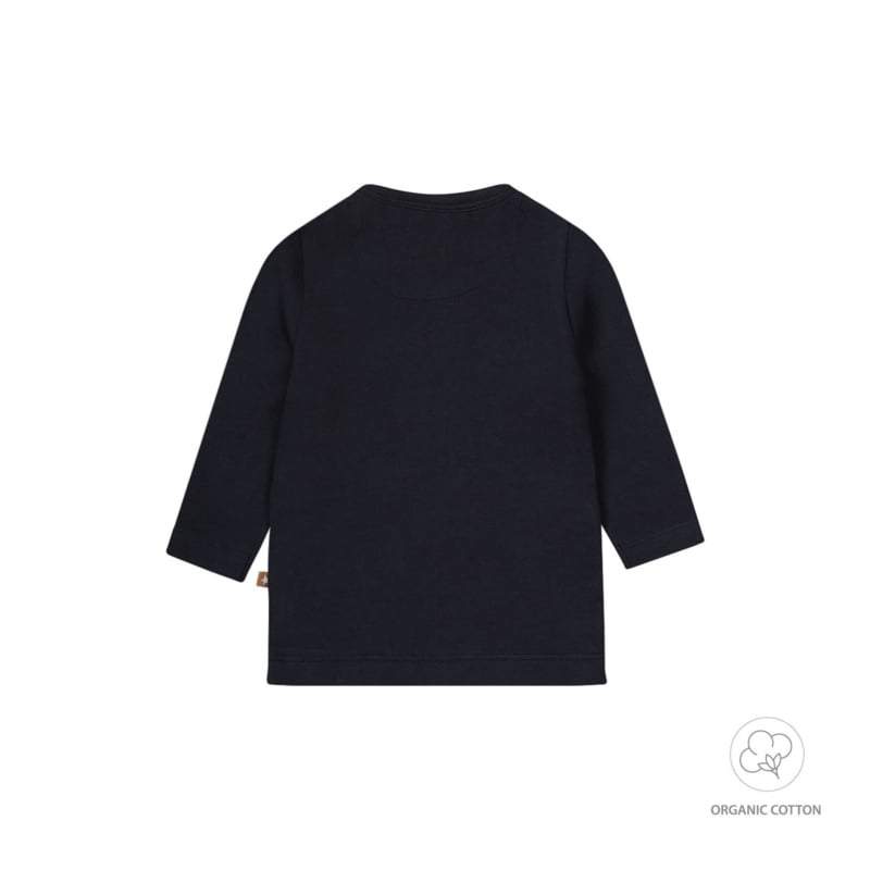 Dirkje-Baby jongens t-shirt ls organic cotton-Navy