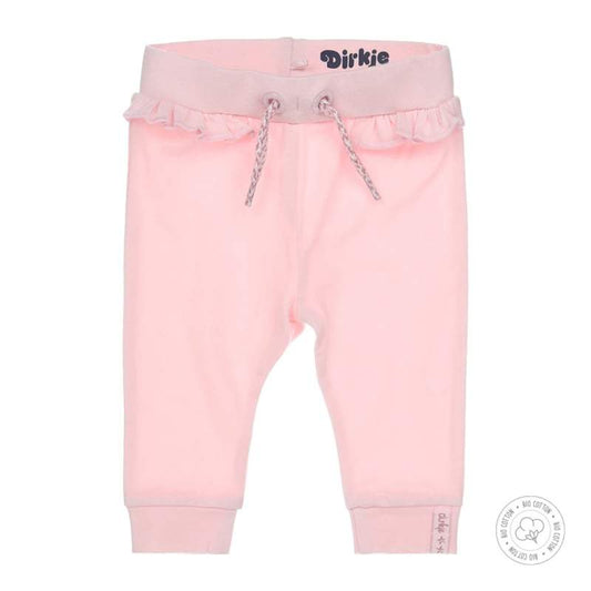 Dirkje-Baby meisjes broek Bio Cotton-Licht roze