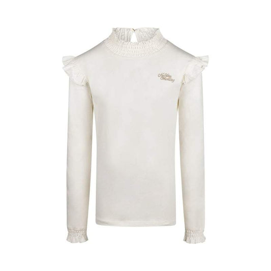 No Way Monday-Meisjes T-shirt ls-Off White