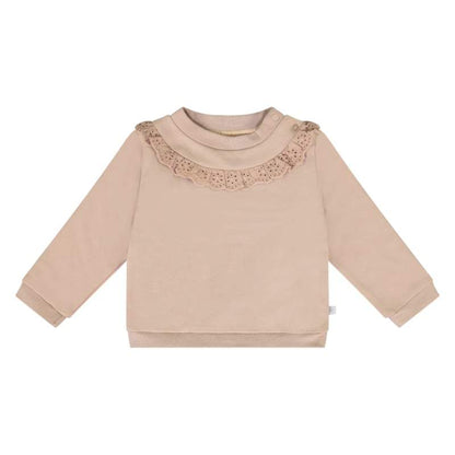 Ducky Beau-Baby Meisjes Sweater-Almond buff-Zand