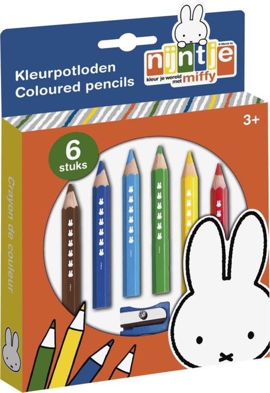 Bambolino-Nijntje houten kleurpotloden set (incl. slijper)-Multi Color