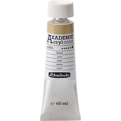 Acryl color-buff titanium deep (660), opaque, extr. fade resistant, 60ml-Schmincke AKADEMIE